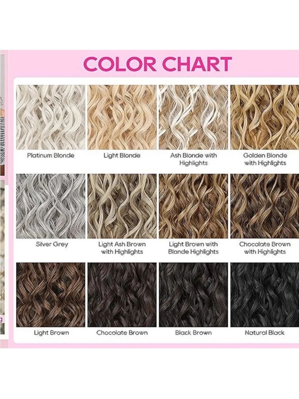 Curly Hair Extensions, 4PCS 16 inch Clip in Hair Extensions Lace Weft Short Curl